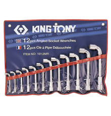Набор торцевых L-образных ключей, 8-24 мм, 12 предметов KING TONY 1812MR