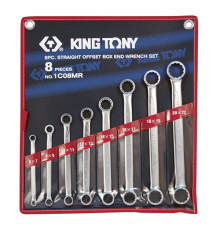 Набор накидных ключей, 6-22 мм 8 предметов KING TONY 1C08MR