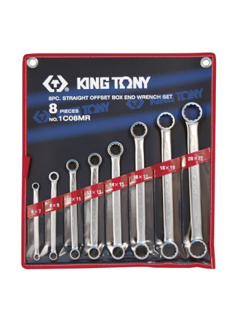 Набор накидных ключей, 6-22 мм 8 предметов KING TONY 1C08MR
