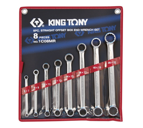 Набор накидных ключей, 6-22 мм 8 предметов KING TONY 1C08MR