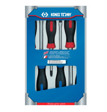 Набор отверток в коробке, силовые, 6 предметов KING TONY 30206MR