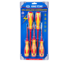 Набор отверток в коробке, диэлектрические, 5 предметов KING TONY 30615MR