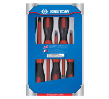 Набор отверток, диэлектрические, 7 предметов KING TONY 30617MR
