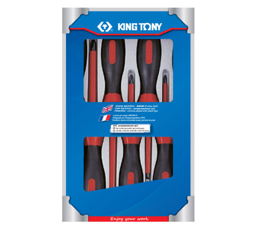 Набор отверток, диэлектрические, 7 предметов KING TONY 30617MR