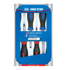 Набор отверток в коробке, 6 предметов KING TONY 31116MR