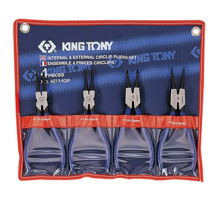 Набор съемников стопорных колец, 4 предмета KING TONY 42114GP