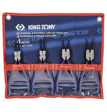 Набор съемников стопорных колец, 4 предмета KING TONY 42114GP