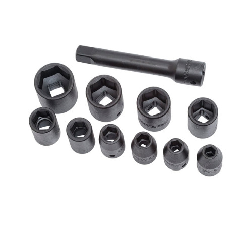 Пневмогайковерт ударный в кейсе с головками 740нм NORDBERG IT250KIT