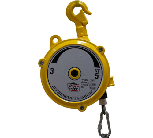 Пружинный балансир EURO-LIFT нагрузка 3-5 кг; длин троса 1,5м; вес 1,8 кг 00018541