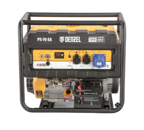 Бензиновый генератор Denzel PS 70 EA, 7,0 кВт, 230В, 25л 946894