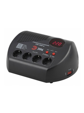 Компактный стабилизатор напряжения ЭРА СНК-500-М, м.д., 160-260В/220В, 500ВА Б0031066