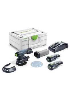 Аккумуляторная эксцентриковая шлифовальная машинка Festool ETSC 125 3,1 I-Plus