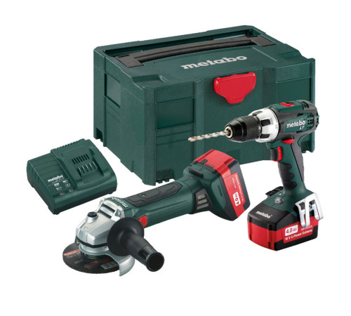 Набор аккумуляторного инструмента Metabo ComboSet2.4.118В:винтоверт BS 18 LT + угловая шлифмашина W 18 LTX 685038000
