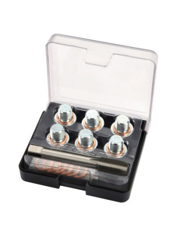 Набор для ремонта масляных пробок М14х1,25, кейс, 19 предметов МАСТАК 103-47014С