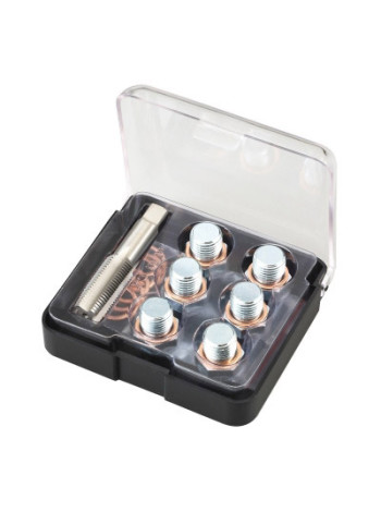 Набор для ремонта маслянных пробок М17х1,5, кейс, 19 предметов МАСТАК 103-47017С