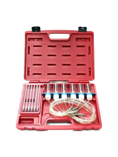 Набор для тестирования дизельных форсунок Common Rail, кейс, 12 предметов МАСТАК 120-04012C