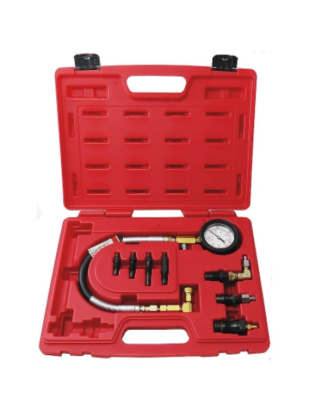 Компрессометр дизельный, 0-70 атм, кейс, комплект адаптеров МАСТАК 120-11009C