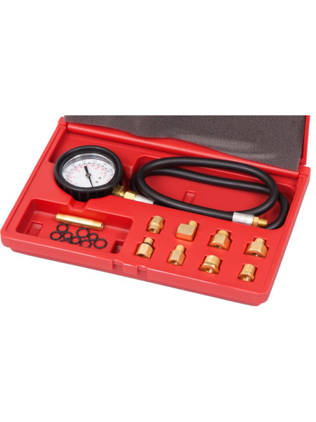 Манометр для измерения давления масла, 0-7 бар, комплект адаптеров МАСТАК 120-20020C