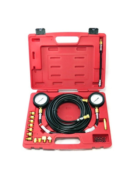 Манометр для измерения давления масла, 2 манометра 7 и 35 бар, комплект адаптеров МАСТАК 120-20023C