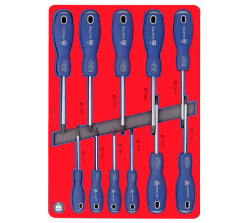 Набор отвёрток TORX, ложемент, 11 предметов МАСТАК 5-4411