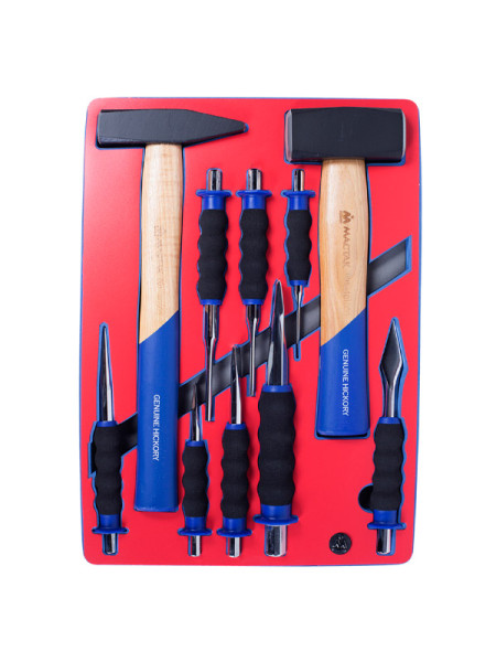 Набор ударно-режущего инструмента, ложемент, 10 предметов МАСТАК 5-9010