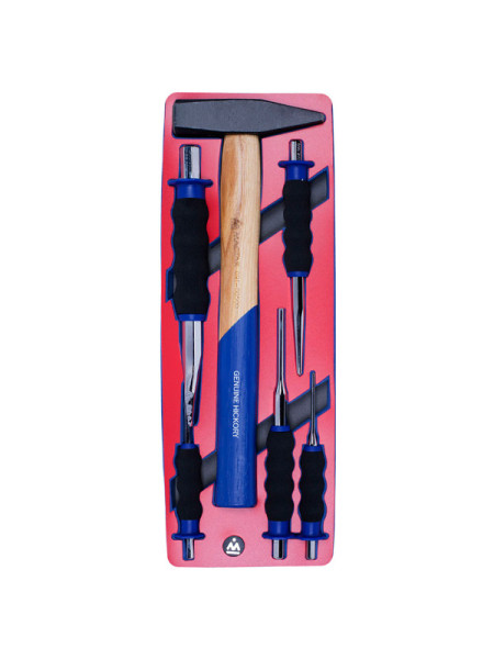 Набор ударно-режущего инструмента, ложемент, 6 предметов МАСТАК 5-9006