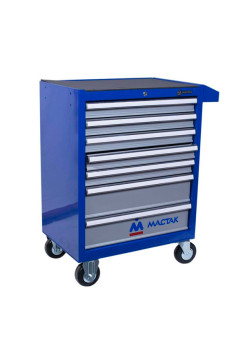 Тележка инструментальная синяя (7 ящиков) МАСТАК 521-07581B