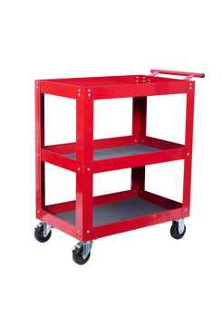 Открытая тележка, 3 полки, красная МАСТАК 520-33720R