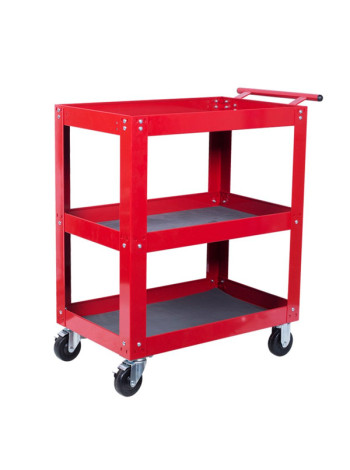 Открытая тележка, 3 полки, красная МАСТАК 520-33720R
