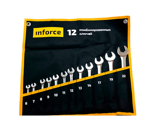 Набор комбинированных ключей 12 предметов Inforce 06-05-31