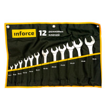 Набор рожковых ключей 12 предметов Inforce 06-05-44