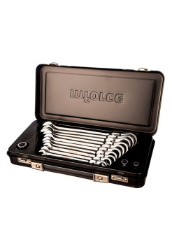 Набор комбинированных шарнирных ключей с трещоткой 13 предметов Inforce 06-05-53