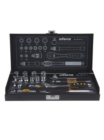 Набор инструментов 18 предметов 1/4" Inforce 06-07-13
