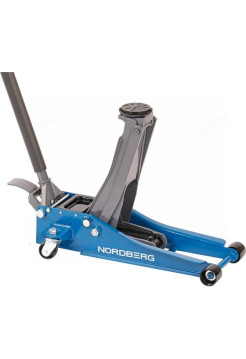 Домкрат подкатной супернизкий 3 тонн, H=75-500 мм NORDBERG N32032