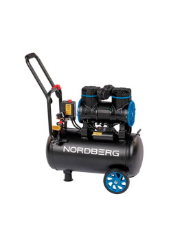Компрессор безмасляный NORDBERG 220В, ресив. 24л, 250 л/мин NCEO24/250