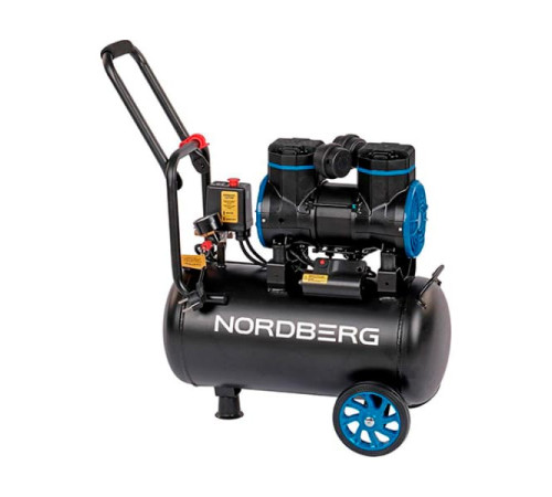 Компрессор безмасляный NORDBERG 220В, ресив. 24л, 250 л/мин NCEO24/250