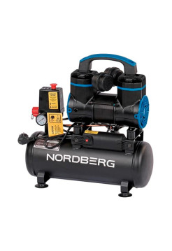 Компрессор безмасляный NORDBERG 220В, ресив. 8л, 170 л/мин NCEO8/170
