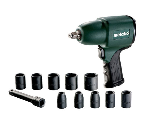 Пневмогайковерт Metabo DSSW 360 Set 1/2"+10 головок 604118500
