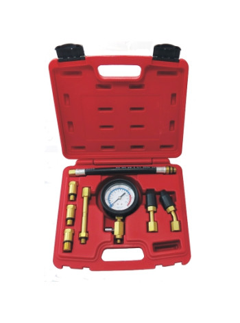 Компрессометр бензиновый, 0-21 атм, кейс, 8 предметов МАСТАК 120-10821C