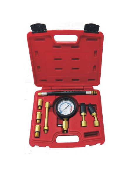 Компрессометр бензиновый, 0-21 атм, кейс, 8 предметов МАСТАК 120-10821C