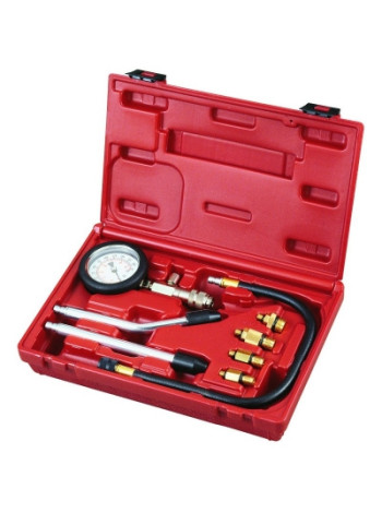 Компрессометр бензиновый, 0-20 атм, кейс, 8 предметов МАСТАК 120-10008C