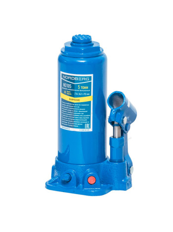 Домкрат бутылочный, г/п 5 т, NORDBERG N3105