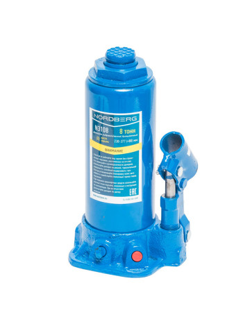 Домкрат бутылочный, г/п 8 т, NORDBERG N3108