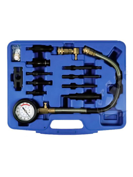 Манометр для измерения давления масла, 0-10 бар, комплект адаптеров МАСТАК 120-20010C