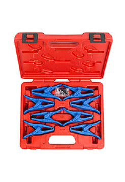 Набор заглушек для патрубков с металлическими наконечниками, кейс, 8 предметов МАСТАК 102-10001C