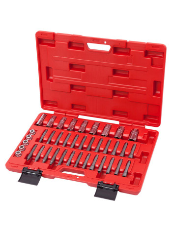 Набор торцевых головок и насадок для обслуживания амортизаторов, кейс, 39 предметов МАСТАК 100-10039C