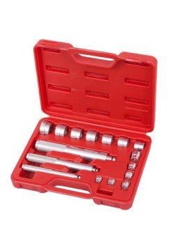 Набор оправок алюминиевых для подшипников, 10-32 мм, кейс, 16 предметов МАСТАК 100-20017