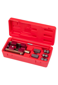 Приспособление для развальцовки тормозных трубок, 4,75, 6 мм, кейс, 7 предметов МАСТАК 102-10046C
