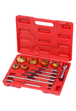 Набор фрез для правки сёдел клапанов, 28-65 мм, кейс, 14 предметов МАСТАК 103-13014C