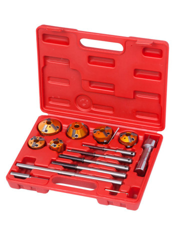 Набор фрез для правки сёдел клапанов, 28-65 мм, кейс, 14 предметов МАСТАК 103-13014C